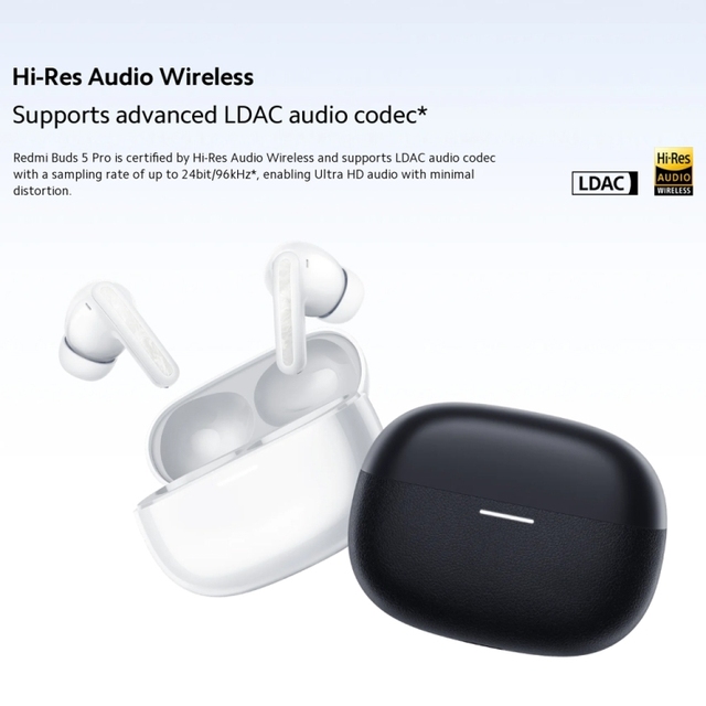 High-quality New Product Original Redmi Buds 5 Pro Wireless Headphones Noise Reduction Microphone ANC Headphones