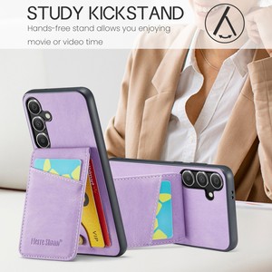 Étui porte-carte antichoc en cuir pu étui de téléphone magnétique pour Samsung S25 Plus s24 <span class=keywords><strong>ultra</strong></span> s23 - Product Image 4