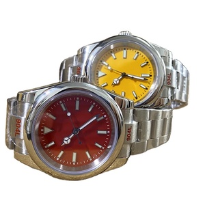 사용자 정의 자신의 로고 남성용 자동 기계식 시계 OEM ODM 40MM 스틸 발광 4 바늘 캘린더 시계