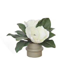 <span class=keywords><strong>Magnolia</strong></span> artificial <span class=keywords><strong>Grandiflora</strong></span> arreglo de mesa de flores de seda, <span class=keywords><strong>Magnolia</strong></span> sur de imitación realista para decoración de escritorio de oficina en casa - Product Image 6