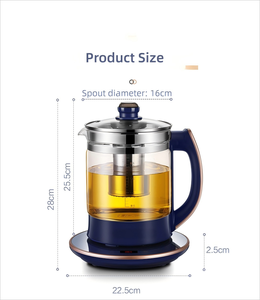 Bouilloire électrique LEXIA Healthy 800W avec contrôle numérique de la température, multi-températures, en acier inoxydable 316, capacité 2,0L, automatique - Product Image 3