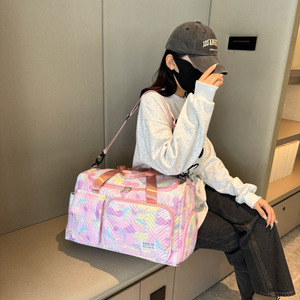 Bolsa de Cosméticos Personalizada con Logotipo, Material Oxford, Diseño Acolchado Multicolor, Ligera, con Cierre, para Viaje, para Mujer - Product Image 4