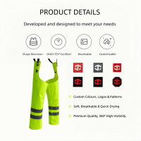 Pantalon de protection des jambes JIADE à haute visibilité, léger et réfléchissant, avec sangles réglables, à prix abordable