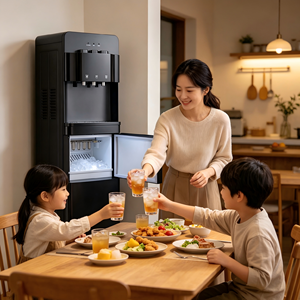 <span class=keywords><strong>Dispensador</strong></span> <span class=keywords><strong>de</strong></span> <span class=keywords><strong>Agua</strong></span> Eléctrico Independiente con Máquina <span class=keywords><strong>de</strong></span> Hielo, Diseño <span class=keywords><strong>de</strong></span> Carga Superior <span class=keywords><strong>de</strong></span> Plástico, Enfriamiento por Compresor <span class=keywords><strong>de</strong></span> <span class=keywords><strong>Agua</strong></span> Fría y Caliente para Uso Doméstico y Hotelero - Product Image 4