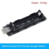 18650 Pil Tutucu V3 Geliştirme Kartı Uyumlu Raspberry Pi 3 Aşırı Şarj Koruması 5V