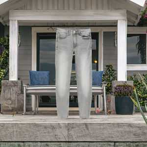 กางเกงยีนส์เดนิมทรงตรงสไตล์ลำลองสำหรับผู้ชาย รุ่นใหม่ OEM ODM คุณภาพดี ดีไซน์ทันสมัย สามารถปรับแต่งได้ ผ้าฝ้าย 100% เหมาะสำหรับฤดูใบไม้ร่วงและฤดูหนาว - Product Image 3