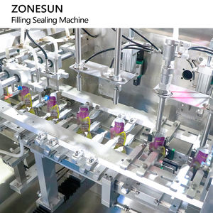 ZONESUN-Bomba magnética automática de 2 cabezales, bolsas de bolsas prefabricadas, bebidas energéticas, máquina de envasado y sellado de llenado de líquidos - Product Image 4