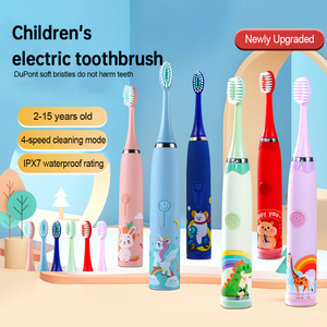 Cepillo de dientes eléctrico recargable de dibujos animados para niños, cepillos de dientes inteligentes para niños de 3 a 15 años, cepillo de dientes sónico impermeable para niños - Product Image 5