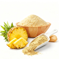 Poudre d'ananas lyophilisée de qualité industrielle, poudre de fruits naturelle pour repas énergétiques et supplément protéiné vital