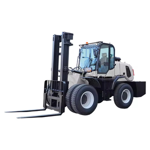 Powston Sağlam 3 Ton Her Türlü Araziye Uygun Dizel Forklift 4 Çeker Hidrolik Ulusal IV Emisyon 4 Metre Kaldırma Yüksekliği Çiftlik Depo Forklifti - Product Image 2