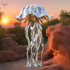 Arte moderno al aire libre estatuas <span class=keywords><strong>de</strong></span> animales <span class=keywords><strong>de</strong></span> Metal fábrica personalizada pulida a mano esculturas <span class=keywords><strong>de</strong></span> medusas <span class=keywords><strong>de</strong></span> acero inoxidable artesanías <span class=keywords><strong>de</strong></span> Metal - Product Image 2