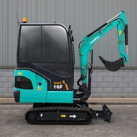 Mini-excavatrice la plus petite 1,78t Sunward SWE17F sur chenilles en caoutchouc, mini-pelleuse, outil de terrassement et de creusement