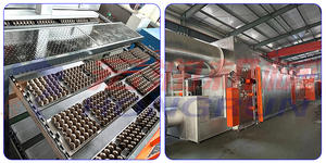 Plateau à œufs automatique d'<span class=keywords><strong>occasion</strong></span>, machine de formation de plateau à œufs en papier, machine de moulage de carton à œufs, prix en vente - Product Image 3