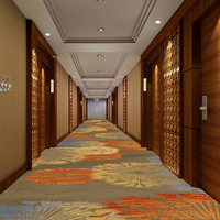 Tapis mural moderne en boucle tuftée imprimée en nylon de la série LINGXIAO, tapis de salle de banquet pour hall d'hôtel 5 étoiles