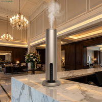 Diffuseur d'arômes de table de luxe pour la maison, avec construction métallique, fonctionnement électrique sans eau et contrôle intelligent