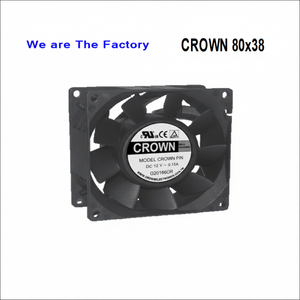 Ventilateur axial DC Crown 8038 SERVERT1 pour refroidisseur de processeur d'ordinateur - Product Image 1