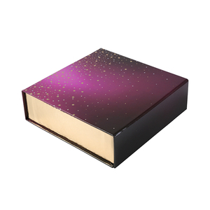 Custom gift packing purple gift boxes custom luxury paper velvet jewelry box