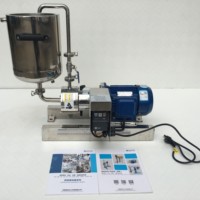 Pompe émulsifiante monophasée de laboratoire, homogénéisateur à cisaillement élevé pour encre, peinture, revêtement, colle, adhésif, colorant, cosmétique, alimentaire