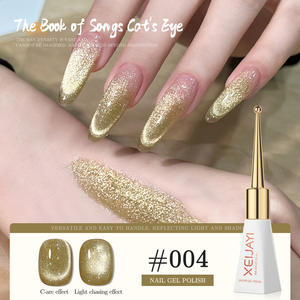Promo Panas XEIJAYI 10ml Cat Eye Gel Polish Berkilau Magnetik dengan Efek Kilau Tinggi untuk Salon Kuku di Rumah - Product Image 3