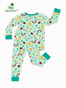 Vêtements pour bébés Miozing toutes saisons, pyjamas pour bébés à motifs de dessins animés, vêtements pour bébés en bambou OEKO-TEX, vente en gros, boutique - Product Image 2