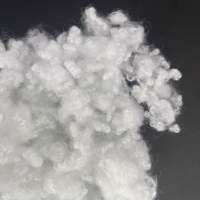 Fibre de polyester recyclée de haute qualité, ignifuge, blanchie, Hanbang, 7D 32mm, GRS BS5852, pour rembourrage ignifuge