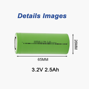 Cbak เซลล์แบตเตอรี่ลิเธียมทรงกระบอก<span class=keywords><strong>2</strong></span>.5Ah 26650HP LiFePO4ความจุสูง3.<span class=keywords><strong>2</strong></span>โวลต์ความจุมากขายส่งผ่านการรับรอง CE อายุการใช้งาน3500 - Product Image 2