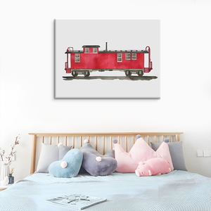 Semplice camion di salvataggio rosso tela appesa a muro foto su misura <span class=keywords><strong>stampa</strong></span> per la decorazione della parete della stanza dei bambini fabbrica di decorazione della parete - Product Image 3