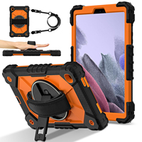 Étui antichute pour enfants pour Samsung Tab A7 Lite 8.7 T225 T220 2021 avec support rotatif à 360°, dragonne et bandoulière OEM ODM