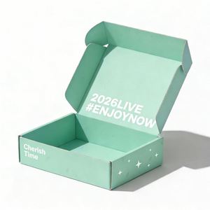 Customized Logo Design 2 Sides Printing Rectangle <b>Folder</b> Style Insert Divide Shipping Packaging Corrugated Mailer Boxes <b>Box</b> - Product Image 1