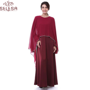 Baju Kurung <span class=keywords><strong>Raya</strong></span> 2020 โมเดิร์น Abaya ชุดมุสลิมผู้หญิง Hijab แฟชั่น Kitenge Designs มุสลิมชุดอิสลาม - Product Image 3