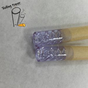 Factory direct sales unbleached glass mouth smoking <b>paper</b> tube customized bleached purple spiral smoking <b>paper</b> roll - Product Image 1