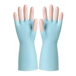 Gants ménagers en latex épais, imperméables, couleur unie, 31 cm, pour le nettoyage de la cuisine, durables et résistants à l'usure - Product Image 2