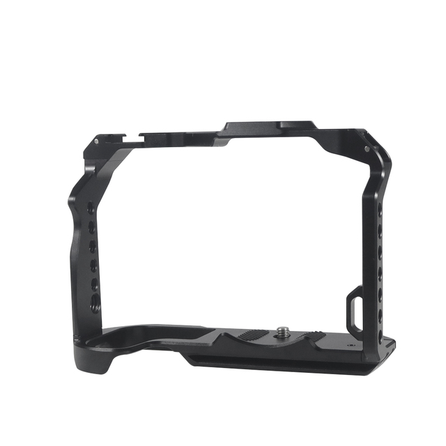 Camera Cage Video Film Movie Rig Stabilizer for Canon for EOS R7 Full Frame Cold Shoe Mount for Magic Arm Microphone Video Light