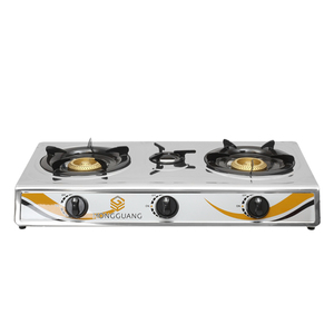 Cocina de Gas Portátil de 3 Quemadores, Resistente, de Acero Inoxidable, LPG/NG, Encendido Manual, 1 Año de Garantía, para el Hogar en el Medio Oriente - Product Image 1