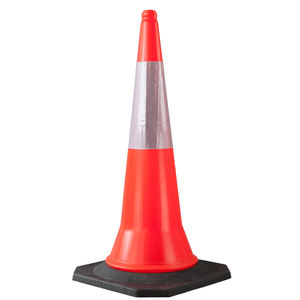 トップセーフ1000mm警告反射ロードコーンポール道路PVC交通コーン高速道路警告用 - Product Image 2