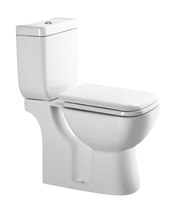 AIDI Boîte de salle de bains moderne Rim P-trap Forme carrée Toilette deux pièces