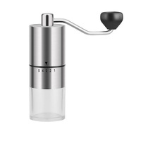Moulin à café manuel Kaideli en acier inoxydable, petit ensemble portable pour usage domestique