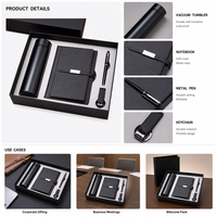 Coffret Cadeau d'Affaires avec Thermos, Carnet, Stylo, Clé USB, Boîte Cadeau d'Entreprise Premium, Logo Personnalisé pour Client Exécutif