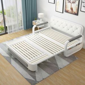 Copridivano a 3 Posti Grigio per Arredamento Casa, Divano Letto Multifunzionale in Schiuma e Ferro per Soggiorno - Product Image 4