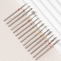Manucure russe 3/32 "arbre diamant ongles foret ensemble 14 pièces forets personnalisés cuticule propre enlever les bavures manucure outils