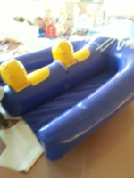 Bateau gonflable personnalisé en forme de poisson volant, tuba tractable gonflable en forme de raie manta pour divertissement en mer