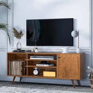 モダンなカスタムリビングルームテレビキャビネットラックスタンド液晶テレビキャビネットデザイン