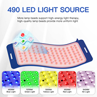 Appareil de luminothérapie portable pour le visage et le corps entier, panneau de luminothérapie infrarouge proche, dispositif de luminothérapie LED rouge flexible