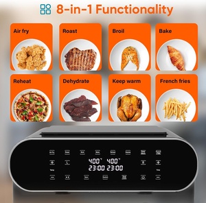 Household Double <b>Airfryers</b> Multi Function Electric Smart Dual Basket 9L Freidora De Aire Digital Oven Air Fryer - Product Image 5