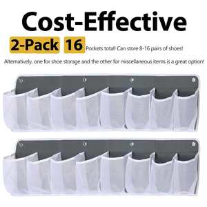 8 Extra Large Pocket RV <b>Shoe</b> Storage Hanging Bedside Caddy Wall Mounted Entryway <b>Shoes</b> Rack - Product Image 5