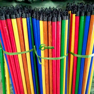 Vietnam Wooden Broom Handle 2 in 1 Small PVC Coated 120cm Colorful Dustpan & <b>Mop</b> Stick Ergonomic Durable Furniture Cleaning Tool - Product Image 5
