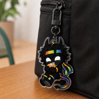 Porte-clés en acrylique personnalisés sur le thème de l'anime, avec paillettes, échantillons rapides disponibles et commandes sur mesure