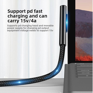 Câble de charge magnétique 65W USB-C vers USB-C, charge rapide, sans nœuds, en nylon tressé, transfert de données pour <span class=keywords><strong>iPhone</strong></span> 15, ordinateur portable - Product Image 1