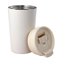 Mug à café isotherme en acier inoxydable portable de 14 oz, anti-fuite, garde au froid pendant 12 heures avec couvercle à verrouillage amovible