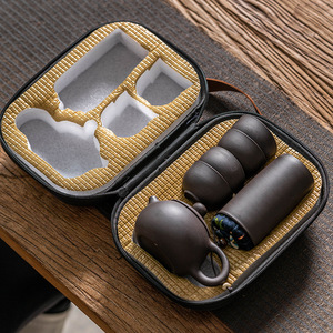 Support Custom Logo Best Company Promotional <strong>Gifts</strong> Travel Ceramic <strong>Tea</strong> Cup <strong>Sets</strong> With Bag - Product Image 4